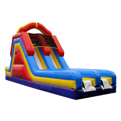 Monster Dual Lane Rock Climb Dry Slide